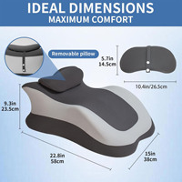 Coussin ergonomique en mousse à mémoire de forme à rebond lent et amovible pour couples