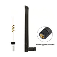 Antenne WiFi 2,4 GHz 2dBi à gain élevé, connecteur SMA mâle, pliable, en caoutchouc TPEE, pour routeur sans fil, caméra de sécurité, appareils IoT