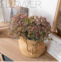 Produsen Semprotan Salvia Buatan Grosir, Bunga Sage Ungu Palsu untuk Buket Pernikahan, Dekorasi Rumah, Kerajinan DIY, Pasokan Massal