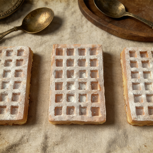 Gaufres Bruxelloises Rectangulaires en Plastique Écologique de 17 cm, Modèle Croustillant pour la Poudrage de Sucre, Accessoires de Cuisine et de Pâtisserie - Product Image 5