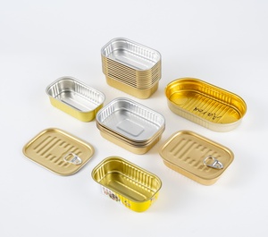 Aluminio 85ml 105ml 125ml Latas doradas con laca Lisa <span class=keywords><strong>para</strong></span> carne de pescado <span class=keywords><strong>Sardinas</strong></span> - Product Image 1