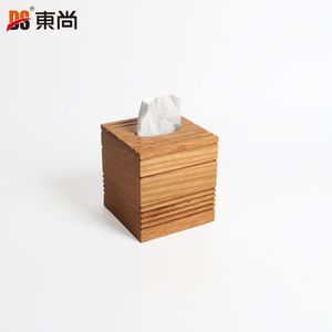 High Quality Professional Modern Square Wooden Handmade Office Lid Napkin Organizer Container Tissue <b>Box</b> DS Brand - Product Image 3