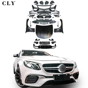 Punte del diffusore della parte posteriore dei cappucci dei parafanghi della griglia dei corredi del corpo di CLY per <span class=keywords><strong>2016</strong></span> + Mercedes classe E <span class=keywords><strong>W213</strong></span> aggiornamento E63s AMG 1:1 paraurti dell'automobile - Product Image 1