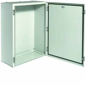 FL124A Personalizzabile con armadio in acciaio Hagers da parete con porta liscia H800 L600 P300 Orion Plus - Product Image 1