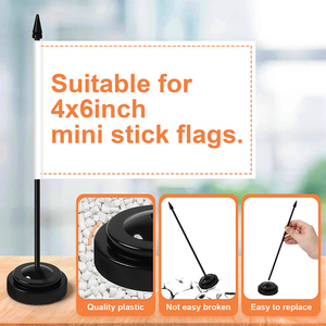 Bandera de escritorio de <span class=keywords><strong>carreras</strong></span> a cuadros resistente a la decoloración y de colores vivos con poste base para oficina o espacio de trabajo de entusiastas de las <span class=keywords><strong>carreras</strong></span> - Product Image 3