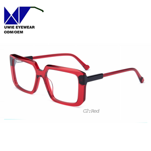 Monture de prescription carrée en acétate sur mesure OEM, taille 53-17-145, anti-lumière bleue, confortable et tendance pour la lecture, unisexe - Product Image 5