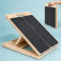 Planche inclinée portable en bois pour étirements des mollets, squats, étireur de mollets, planche inclinée réglable