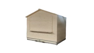 Stand de marché européen pliable en bois pour l'extérieur, design moderne et écologique, idéal pour les événements et les marchés - Product Image 3