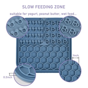 Nouveaux produits pour animaux de compagnie 2023 Tapis d'alimentation pour chien et chat avec ventouse Alimentation lente <span class=keywords><strong>Lickimat</strong></span> - Product Image 3