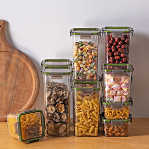 BPA-free Plastic Food <strong>Storage</strong> <strong>Container</strong> <strong>Storage</strong> Jars Set Kitchen <strong>Storage</strong> Box with Lid - Product Image 4
