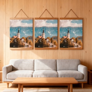 Nam châm gỗ đen khung Áp phích treo thân thiện với môi trường từ vải hình ảnh treo hiển thị áp phích cho văn phòng nhà - Product Image 6