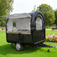 Kiosque de cuisine mobile complet, mini chariot à desserts, remorque à café, camion de restauration pour boulangerie, bubble tea, snack et crème glacée en fibre de verre