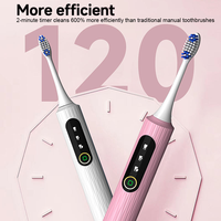 Cepillo de Dientes Eléctrico con Motor de Levitación Magnética, Pantalla Digital Inteligente, Temporizador de 2 Minutos y 3 Modos de Velocidad, Ideal para Viajes, 2026