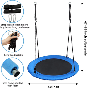 Dondolo a Disco Ovale SereneLife per Bambini, Kit di Montaggio 67 Pollici, per Interni/Esterni, Capacità 100-500 libbre, in Plastica, Impermeabile, 2 Anni di Garanzia - Product Image 4