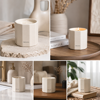 FUBEI LIVING – Coffret diffuseur de bougies en céramique décagonale, personnalisable avec logo, kit cadeau d'aromathérapie d'intérieur pour la décoration de la maison – Vente en gros
