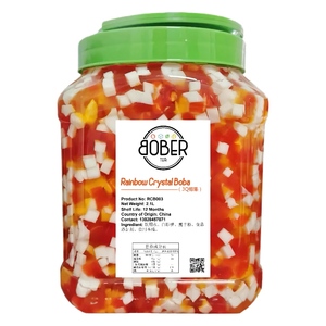 Garnitures de gelée de <span class=keywords><strong>thé</strong></span> BOBER arc-en-ciel multicolore de 2.1kg pour <span class=keywords><strong>thé</strong></span> à bulles, smoothie, jus de fruits - Product Image 4