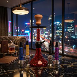 Cachimba de aluminio con efecto espejo, de una sola manguera, portátil, con aspecto de vidrio, para uso en bares y como regalo. - Product Image 6