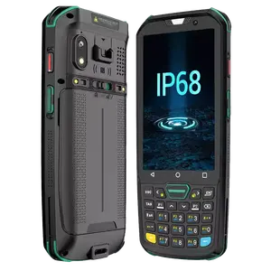 IP68 sağlam endüstriyel pda 1d 2d lazer barkod tarayıcı el mobil bilgisayar android pda cihazı android 2d pda depo rfid