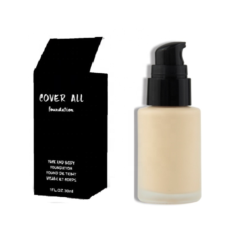 Private Label Full Coverage Fit Me Make Up Waterproof Makeup Liquid Foundation for Black Skin