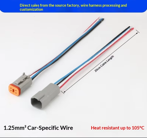 Conector de Fiação Automotiva à Prova d'Água para Caminhões Pesados Dechi DT04-2P/DT06-2S com Plugue de 2/3/4/6/8/12 Pinos - Product Image 4
