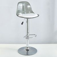 Tabouret de bar au design moderne et épuré, chaise de caisse réglable en hauteur avec dossier, tabouret élégant à hauteur ajustable