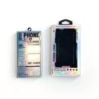 Vente en gros de boîtes d'emballage universelles en carton neutre pour téléphone portable Boîtes d'emballage pour accessoires de téléphone Boîte avec fenêtres en PVC pour iPhone