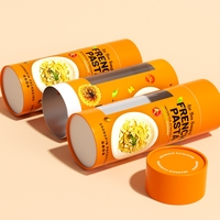 Offre Spéciale Tube d'emballage en papier rigide de qualité alimentaire Fenêtre en PVC Nouilles sèches Céréales Petit déjeuner Pâtes Nouilles pour le stockage du chocolat