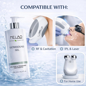 Gel conducteur à ultrasons sans parabène, non gras, à base d'eau, pour le remodelage corporel, avec de la niacinamide et de l'acide hyaluronique, pour la cavitation - Product Image 3