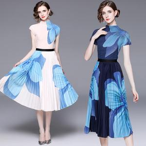 Conjunto de Falda Larga Elástica Holgada de Diseño Original, Moda de Alta Gama para Mujer - Product Image 5