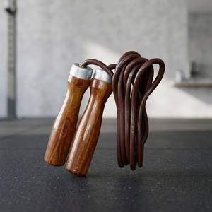 Corde à sauter réglable avec poignée en bois, différentes longueurs, durable, pour la gym, l'exercice et le fitness, unisexe, emballage portable, matériau personnalisé - Product Image 4