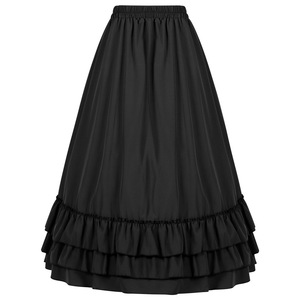 Vestido de talla grande para cosplay de Halloween, estilo steampunk vintage, vestido victoriano <span class=keywords><strong>medieval</strong></span> con volantes y ribetes de satén, faldas góticas, corsé para <span class=keywords><strong>mujer</strong></span> - Product Image 3