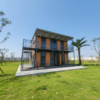 Maison conteneur préfabriquée extensible, respirante et pliable avec 2 chambres et 1 salle de bain pour usage hôtelier – Solution complète pour projets