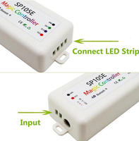Contrôleur LED intelligent sans fil Helan SP105E Ws2812b adressable 2048 pixels, contrôlé par application, compatible SK6812 Ws2815 Ws2813 APA102, pour intérieur
