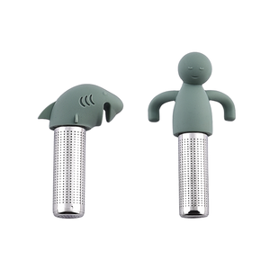 Chất lượng cao bằng thép không gỉ bộ lọc trà với Silicone xử lý xách tay nhà máy bán buôn - Product Image 2