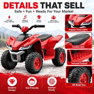 <span class=keywords><strong>Quad</strong></span> électrique 12V pour enfants, véhicule tout-terrain 4 roues, idéal pour les 3-8 <span class=keywords><strong>ans</strong></span> - Offre spéciale - Product Image 5