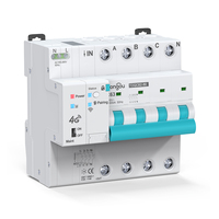 Pour TONGOU 4G API Tuya disjoncteur de comptage d'énergie intelligent 3P 63A télécommande MCB