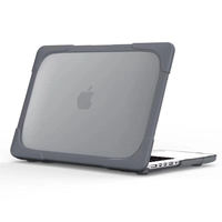 Funda de maletín para portátil de 16 pulgadas a prueba de golpes dura de doble capa para MacBook Pro M1, funda protectora de Material para PC, soporte para uso de ordenador