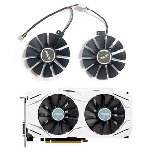 Ventilateur de refroidissement FDC10U12S9-C PLD09210S12HH GTX1060 GTX1070 pour carte graphique ASUS <span class=keywords><strong>GTX</strong></span> 1060 1070 RX <span class=keywords><strong>480</strong></span> ventilateur refroidisseur T129215SU - Product Image 1