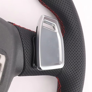 Volant en cuir semi-perforé personnalisé pour A3 A4 A5 A6 A7 C6 C7 C8 S3 S4 S5 S6 B7 B8 B9 RS3 RS4 RS5 <span class=keywords><strong>RS6</strong></span> Q5 Q7 Q8 - Product Image 4