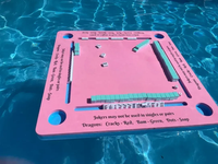 Table de Mahjong flottante pour piscine, tapis de Mahjong imperméable et durable, plateau flottant avec porte-gobelet