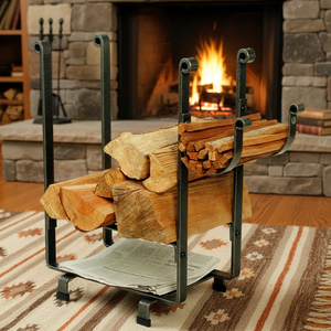 Porta Tronchi Pieghevole Moderno in Ferro Verniciato a Polvere Nero Personalizzato OEM Zhongpin Heavy Duty Regolabile <span class=keywords><strong>per</strong></span> Trasporto Carichi Pesanti - Product Image 4