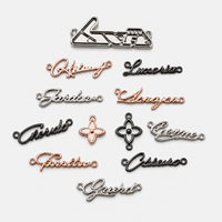 Plaque métallique pour vêtements, chaussures, sacs à main, jeans, parfums – Étiquette métallique personnalisée, plaque signalétique, marque, fourniture directe d'usine pour boutiques