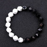 Bracelet en perles de pierre œil de tigre naturelle taillée à facettes de 10 mm de haute qualité, micro-incrusté de zircon en cuivre, bijoux à la mode pour homme, cadeau