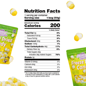 Lớn đóng băng khô chanh có hương vị chua Gummy kẹo món tráng miệng cắn đóng băng trái cây sấy khô giòn kẹo - Product Image 6