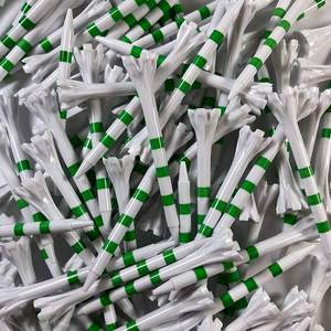 Tees de golf coniques personnalisés biodégradables, durables et colorés avec marquage de profondeur, tees de golf en plastique à niveaux - Product Image 5