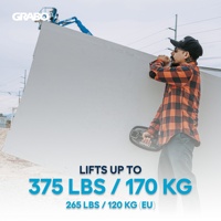 GRABO Pro Brushless avec télécommande sans fil, ventouse à vide longue portée, ventouse pour verre, ventouse pour panneaux de grande taille, outil de levage intelligent