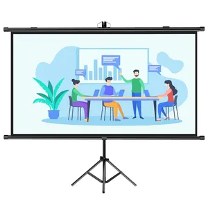 2022 manufactory custom size Home Office Movie Screen Portable Foldable Projection Screen