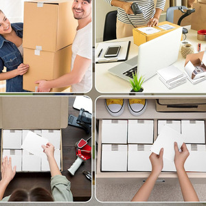 Các tông bưu phẩm <span class=keywords><strong>CD</strong></span> hộp sóng túi di chuyển lưu trữ kinh doanh nhỏ bao bì trắng nhỏ sóng vận chuyển gửi thư hộp - Product Image 5