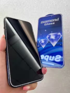 طبقة واقية من الزجاج المقسى الماسي المضيء لهاتف أيفون 16 برو 15 14 13 12 11 برو ماكس - Product Image 5