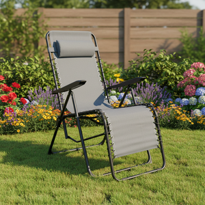 Silla Reclinable Plegable Antigua Barata, Silla Reclinable <span class=keywords><strong>de</strong></span> Gravedad Cero, Silla <span class=keywords><strong>de</strong></span> Jardín Plegable, <span class=keywords><strong>Tumbonas</strong></span> para Exteriores para el Borde <span class=keywords><strong>de</strong></span> la Piscina - Product Image 1